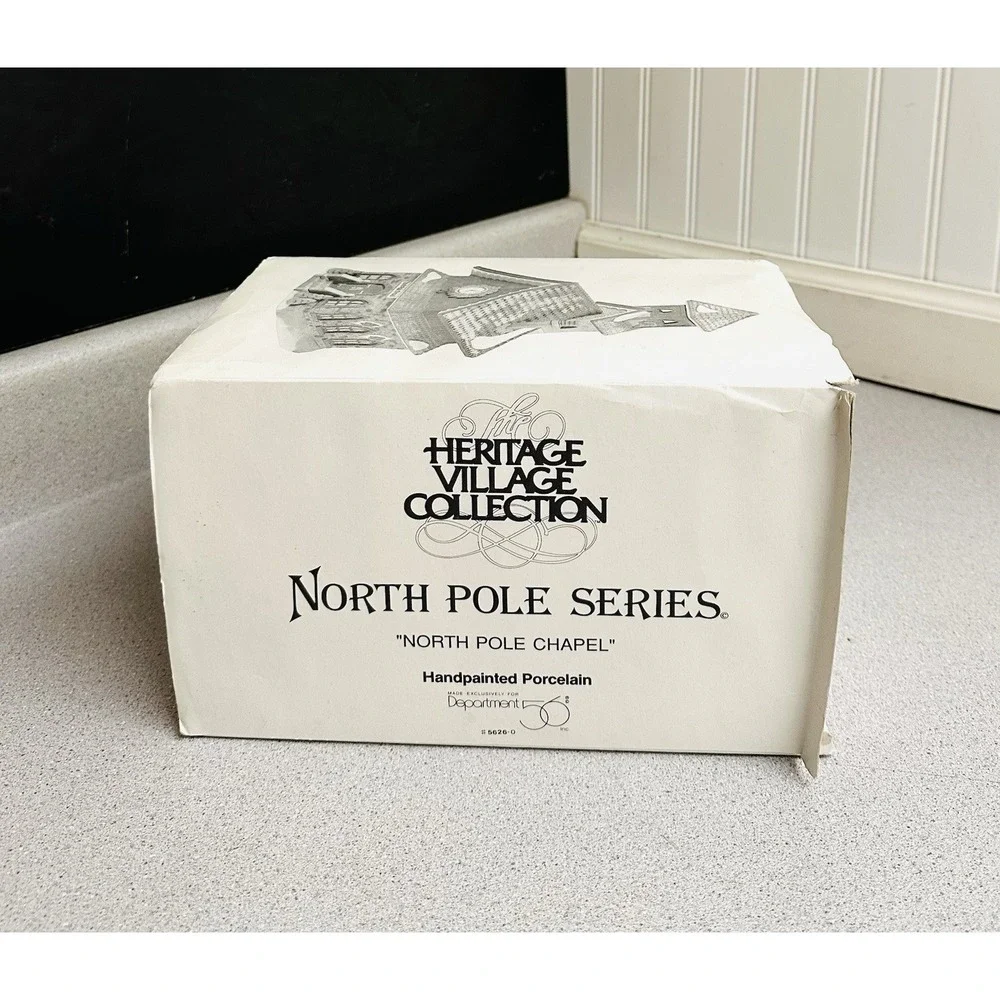 Dept 56 North Pole Series North Pole Chapel #5626-0 Heritage Village Retired